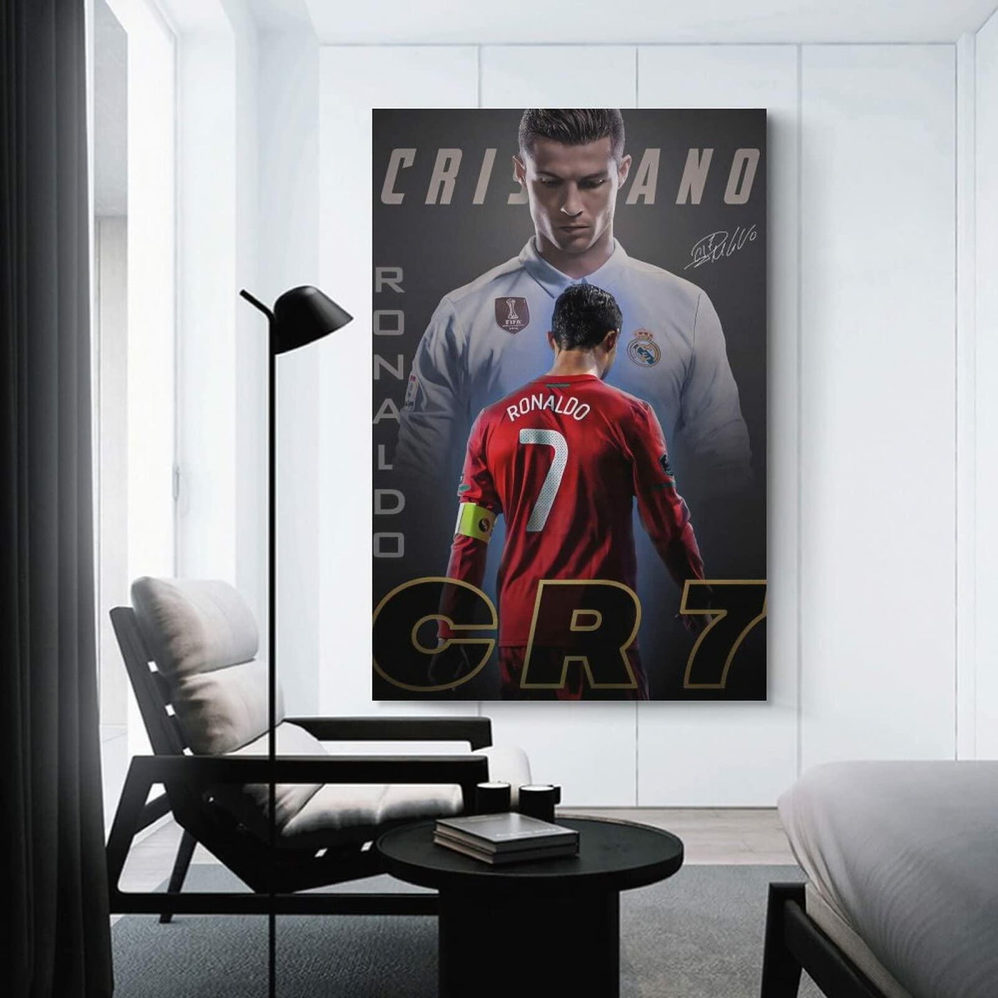 fhzang Cristiano Ronaldo Poster 3 Canvas Poster Unframed: 16x24 inches (40x60cm)