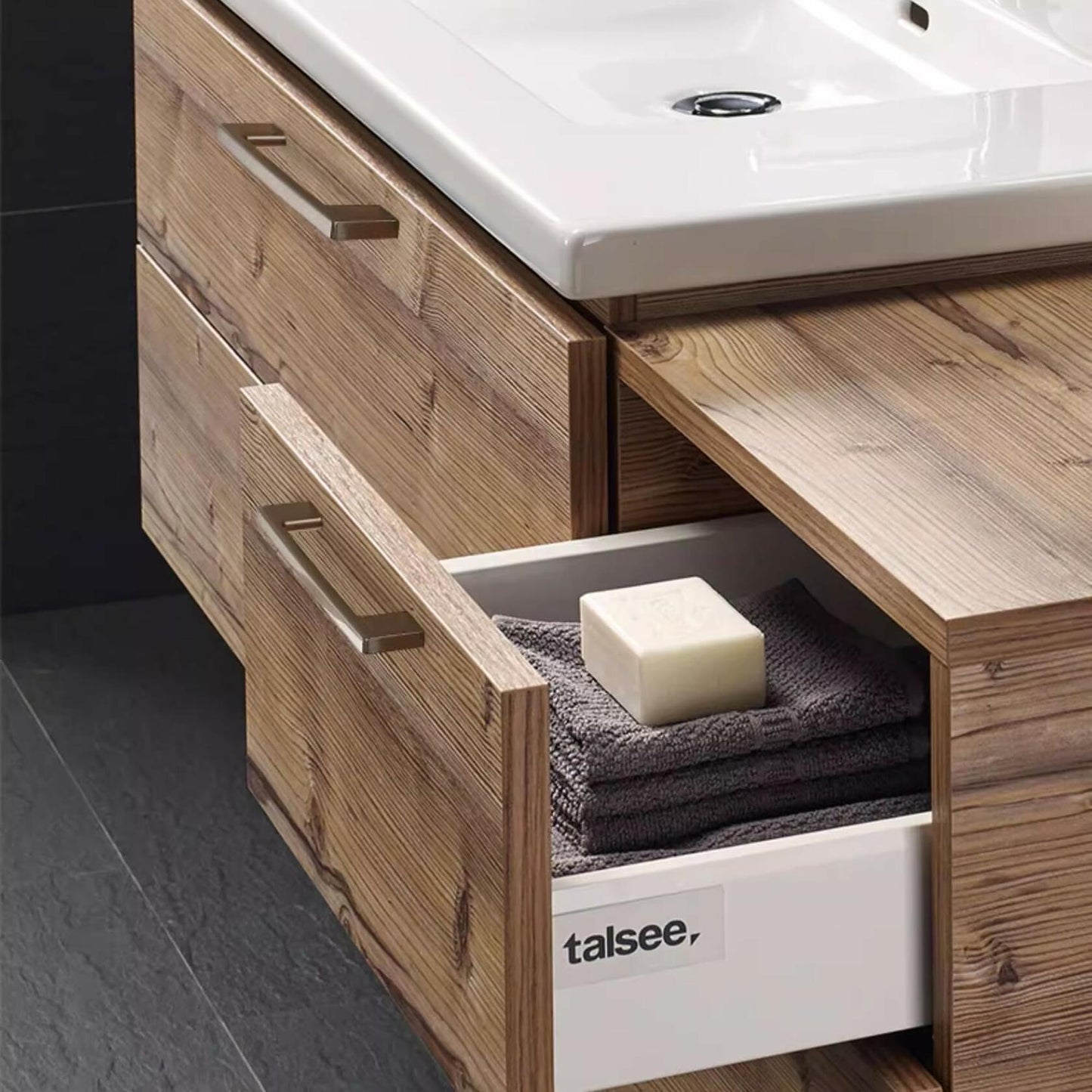 Redunest 5-Pack Brushed Nickel Square Cabinet Pulls 3.75" Stainless Steel