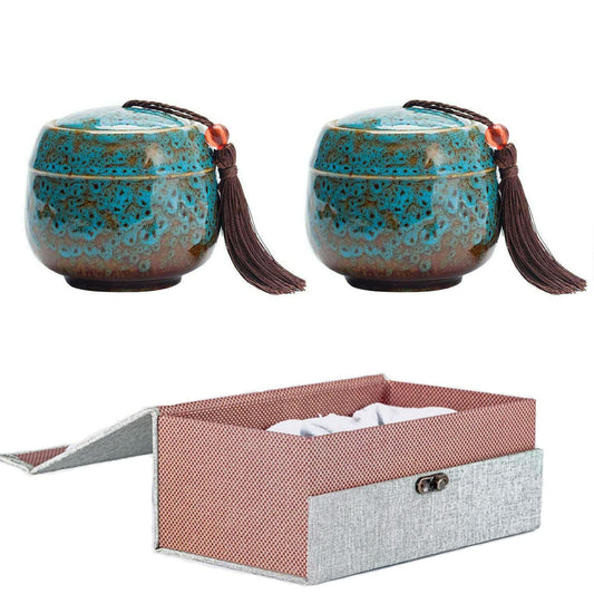 2PCS Mini Small Cremation Urns Ashes Funeral Keepsake Home Office Display