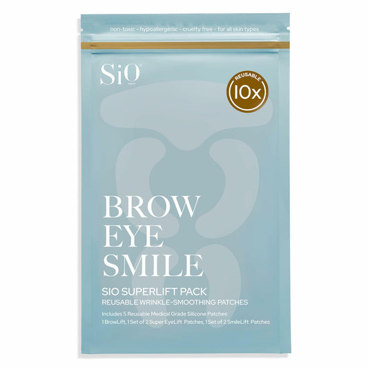SiO Beauty SuperLift Silicone Patches 5-Pack Wrinkle Smoothing Reusable