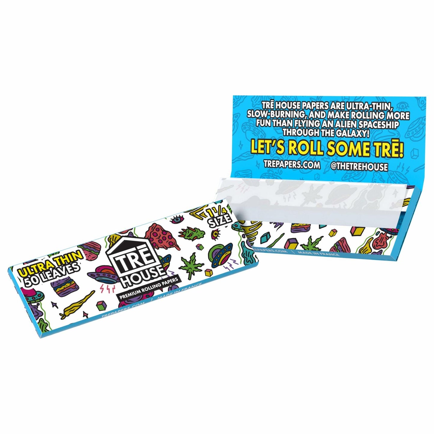 TRE House Papers Premium Rolling Papers 6 Pack 300 Papers (Ultrathin, 1 1/4)