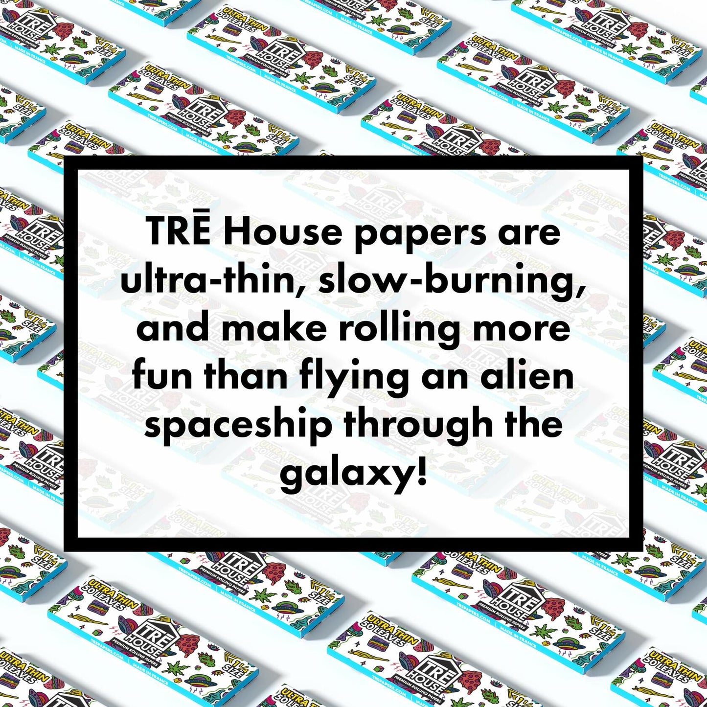 TRE House Papers Premium Rolling Papers 6 Pack 300 Papers (Ultrathin, 1 1/4)