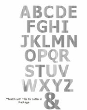 GG Grand General 94968 1 Inch Stainless Steel Letter V with Tape