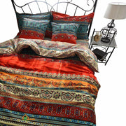 HNNSI Bohemia Exotic Striped Bedding Set 4 Pieces King Size Cotton