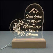 Boniavotlas Dimmable Multicolor Wood Night Light Housewarming Gift