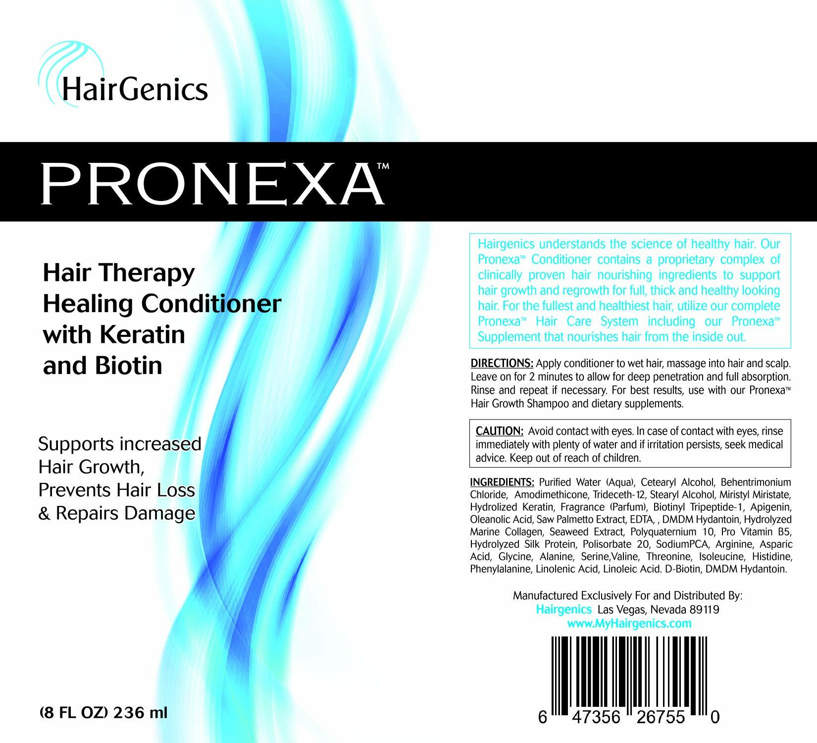 Hairgenics Pronexa Hair Loss Therapy Conditioner 8oz with Biotin Keratin