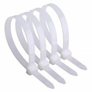 AUHKO 8in Heavy Duty Nylon Zip Cable Ties White 121lbs Tensile Strength