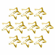 BWESOO 10 Pcs Gold Star Hair Clips Metal Snap Barrettes Hair Side Clamps