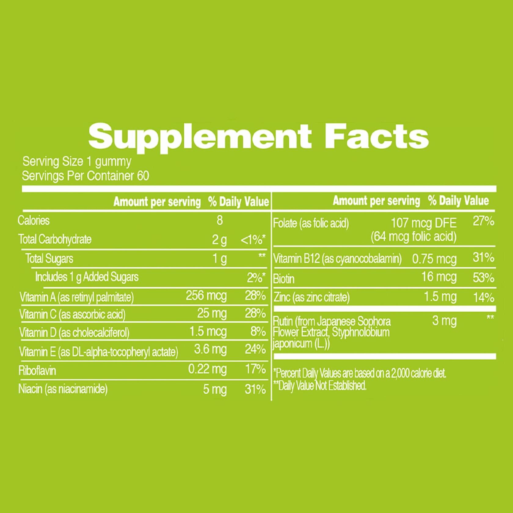 FREEYU Kids Immunity Multivitamin Gummies B12 Zinc Vitamin C 60ct