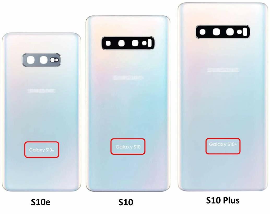Galaxy S10 Plus Back Glass Cover Battery Door w Camera Lens Green