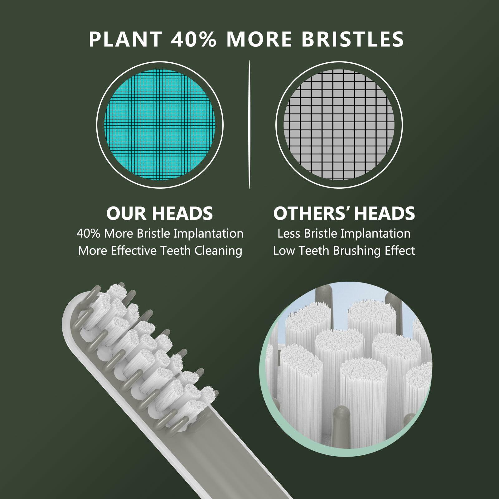 iOearry Replacement Brush Heads for Quip Electric Toothbrush 10 Pack White