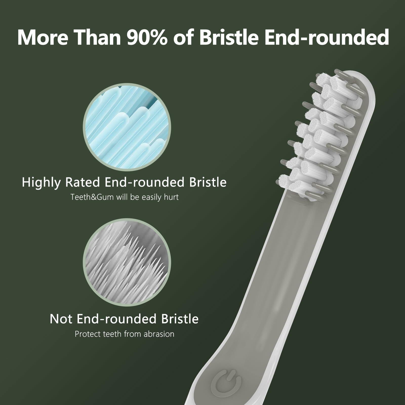 iOearry Replacement Brush Heads for Quip Electric Toothbrush 10 Pack White