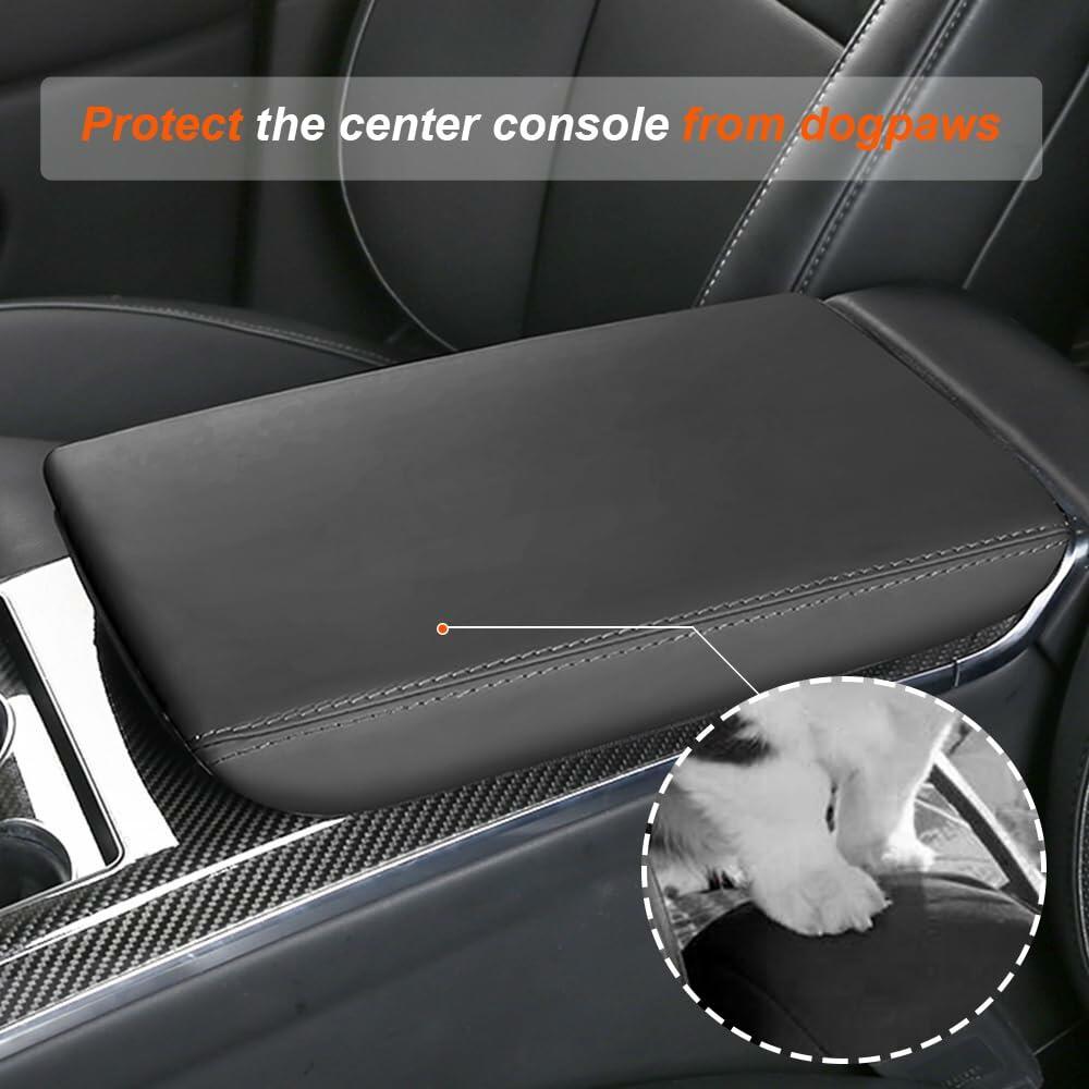 DEYTOP Center Console Cover for Tesla Model X S 2021-2023 Armrest Pad