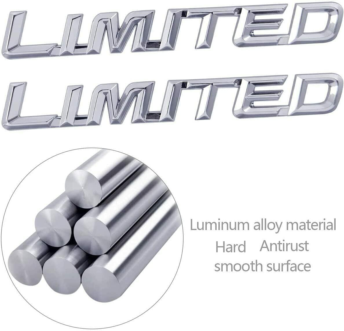 2X Limited Fender Badge Emblem Decal Chrome Universal Car Truck