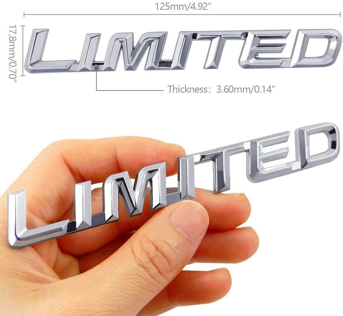 2X Limited Fender Badge Emblem Decal Chrome Universal Car Truck