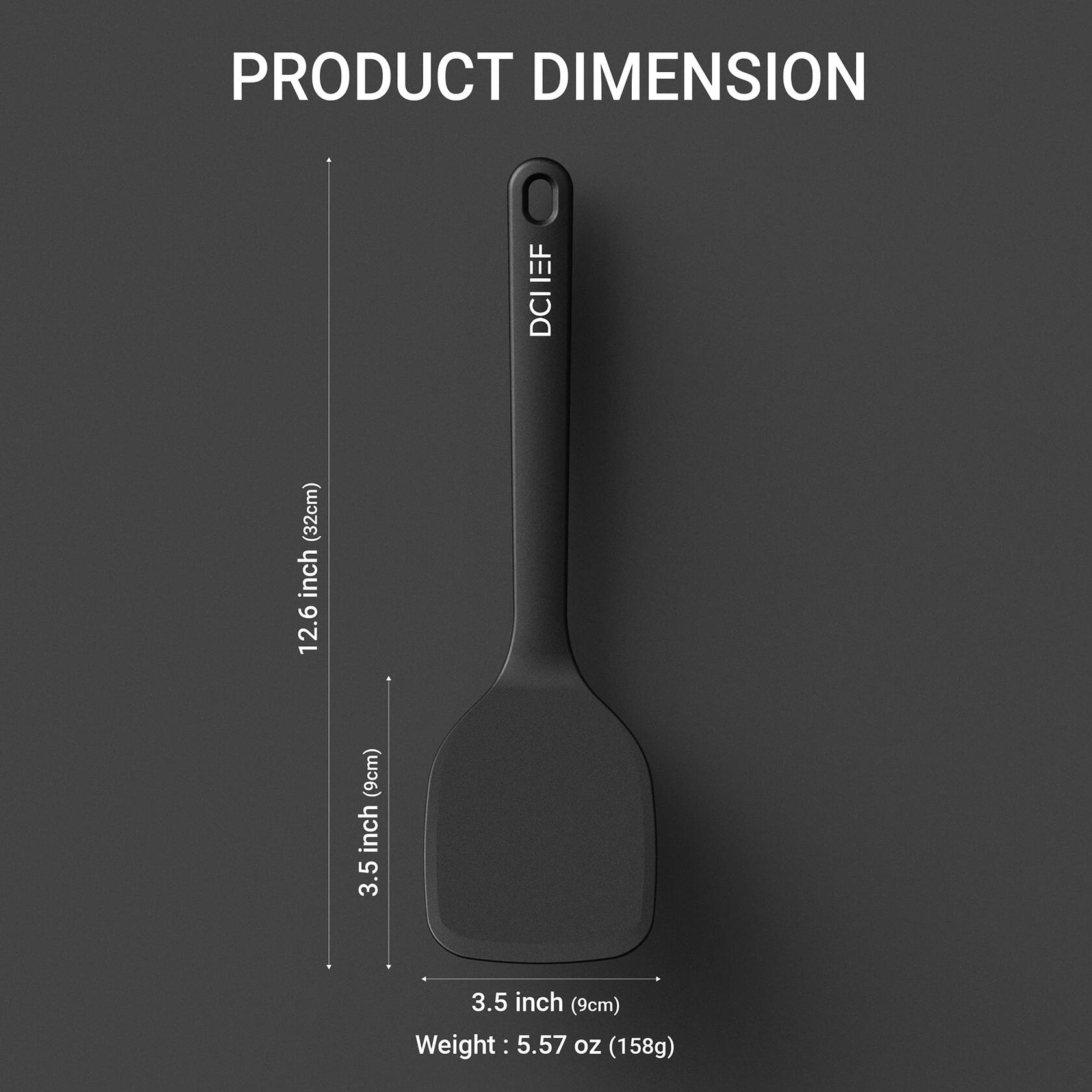Dailychef Large Silicone Turner Spatula 600°F Heat Resistant Nonstick