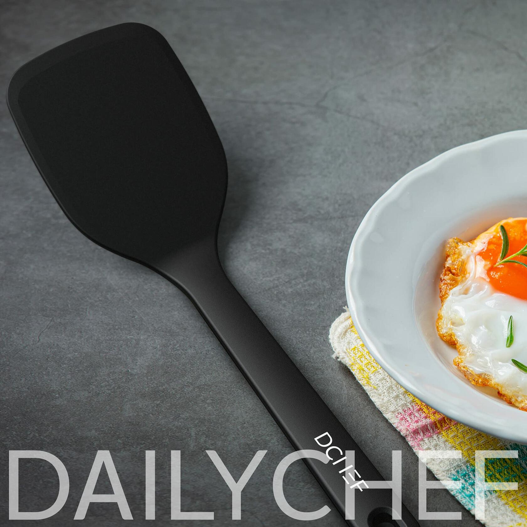 Dailychef Large Silicone Turner Spatula 600°F Heat Resistant Nonstick