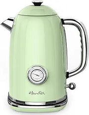 Harriet Electric Kettle 1.8L 1500W Stainless Steel Light Green Thermometer