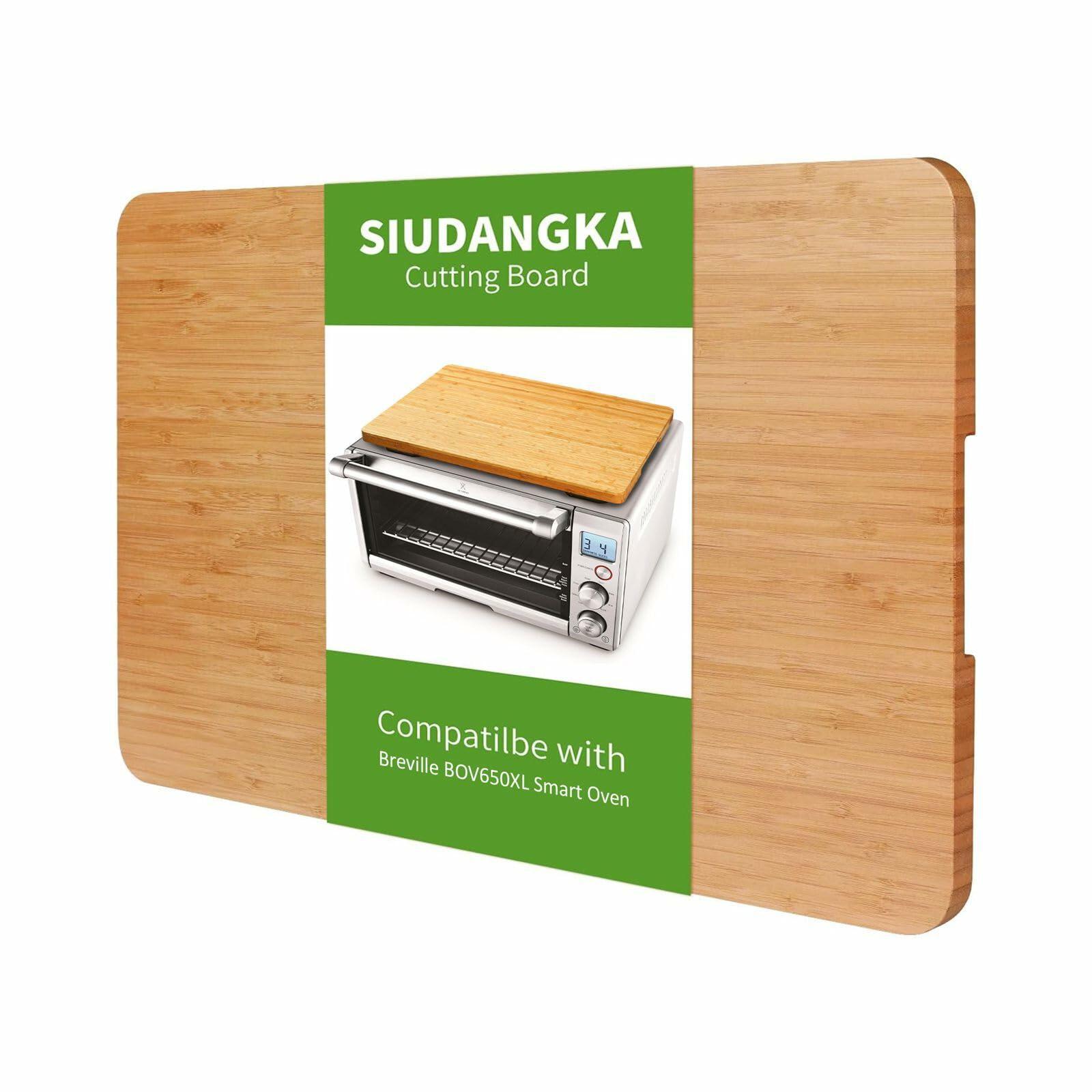 SIUDANGKA Bamboo Cutting Boards for Breville BOV650XL with Silicone Feet