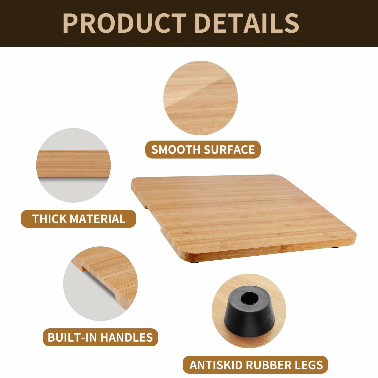 SIUDANGKA Bamboo Cutting Boards for Breville BOV650XL with Silicone Feet