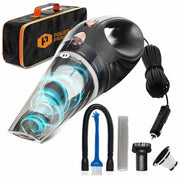 Power Practical Handheld Cordless Car Vacuum Cleaner Strong Suction Black