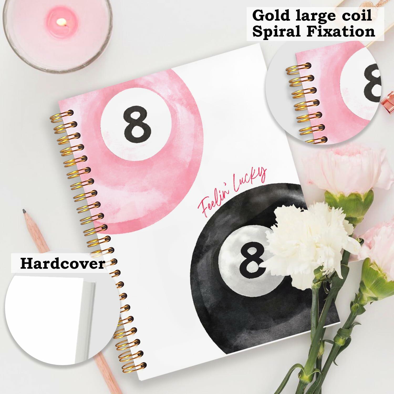 SNNDER Inspirational Notebook Hardcover Pink 5.5x8.3 Inch