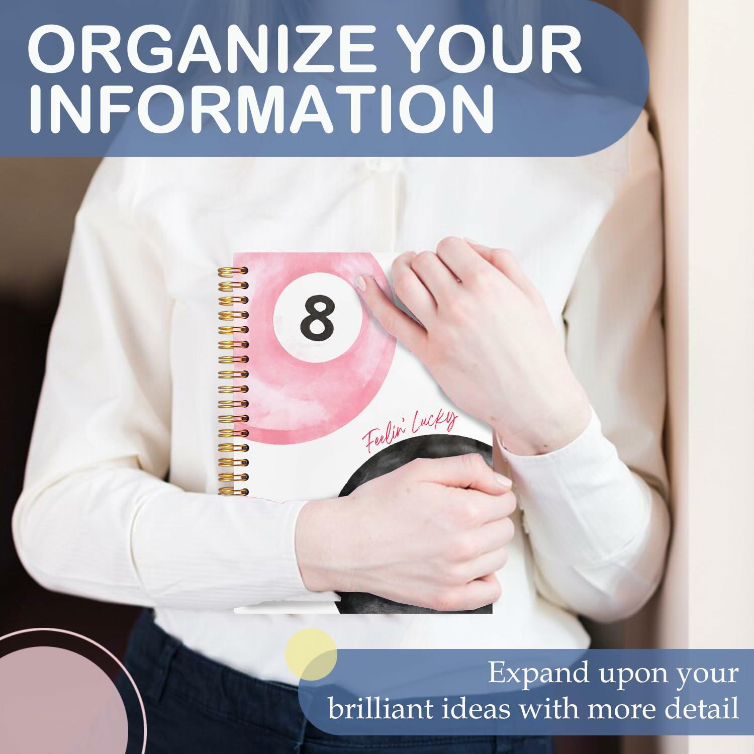 SNNDER Inspirational Notebook Hardcover Pink 5.5x8.3 Inch