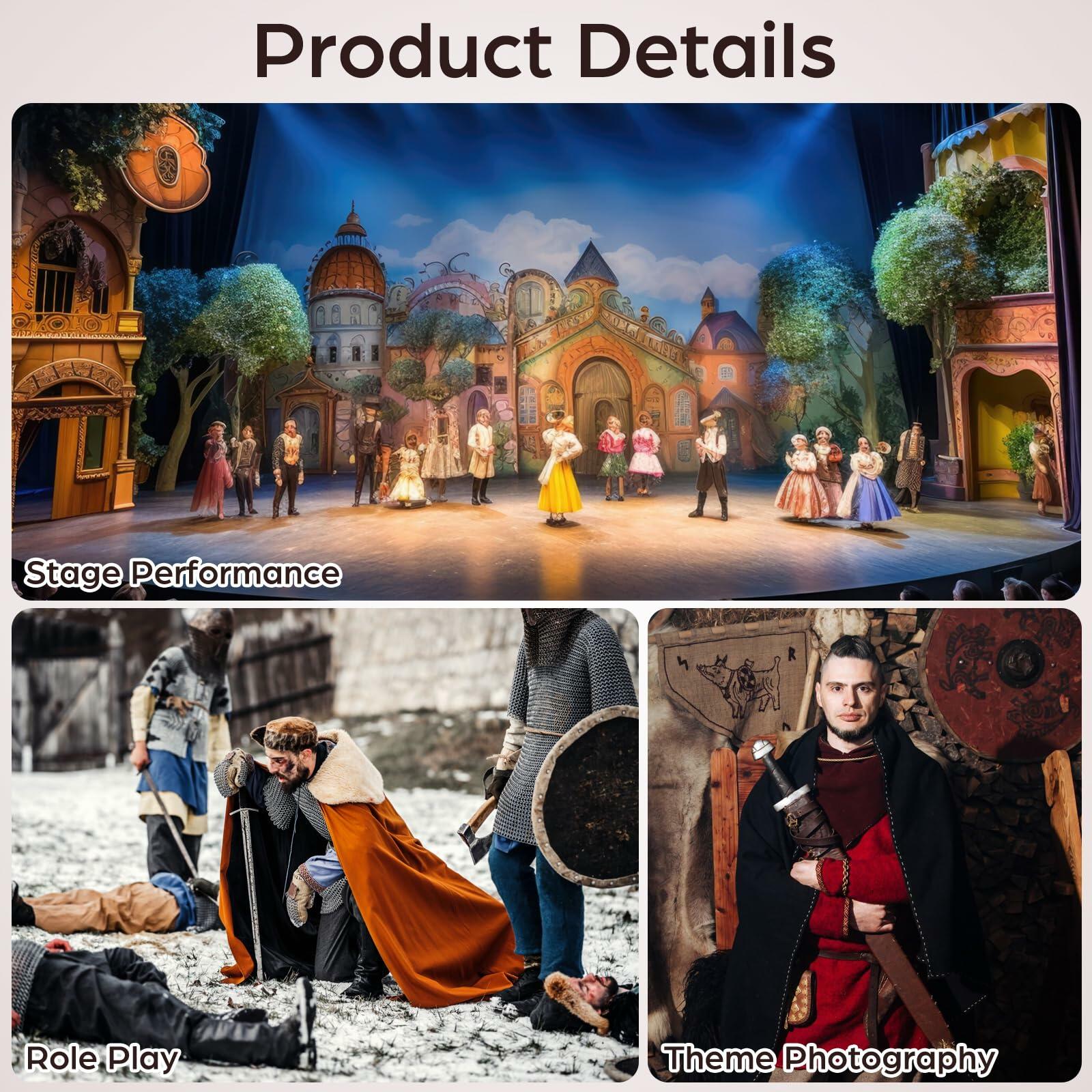 BESTOYARD Roman Gladiator Costume Men Adults Halloween Cosplay Size L