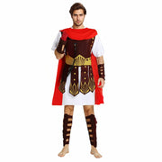 BESTOYARD Roman Gladiator Costume Men Adults Halloween Cosplay Size L