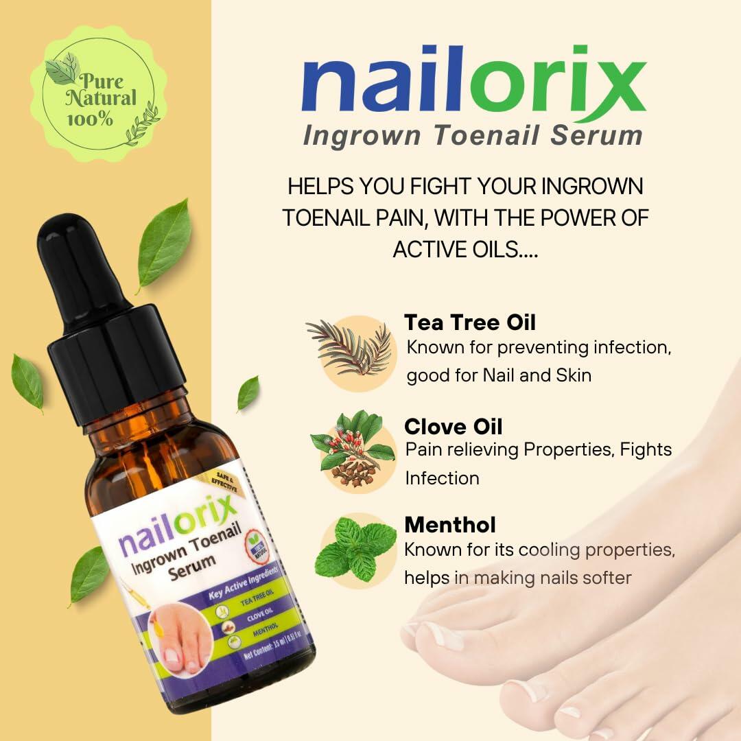 Nailorix Ingrown ToeNail Serum – suitable for your Ingrown Toenail – 15oz