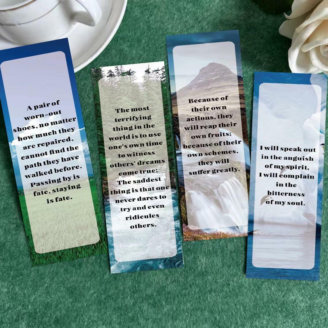 SUZLFTDZSW Christian Bible Verse Bookmarks Religious Inspirational 30pcs