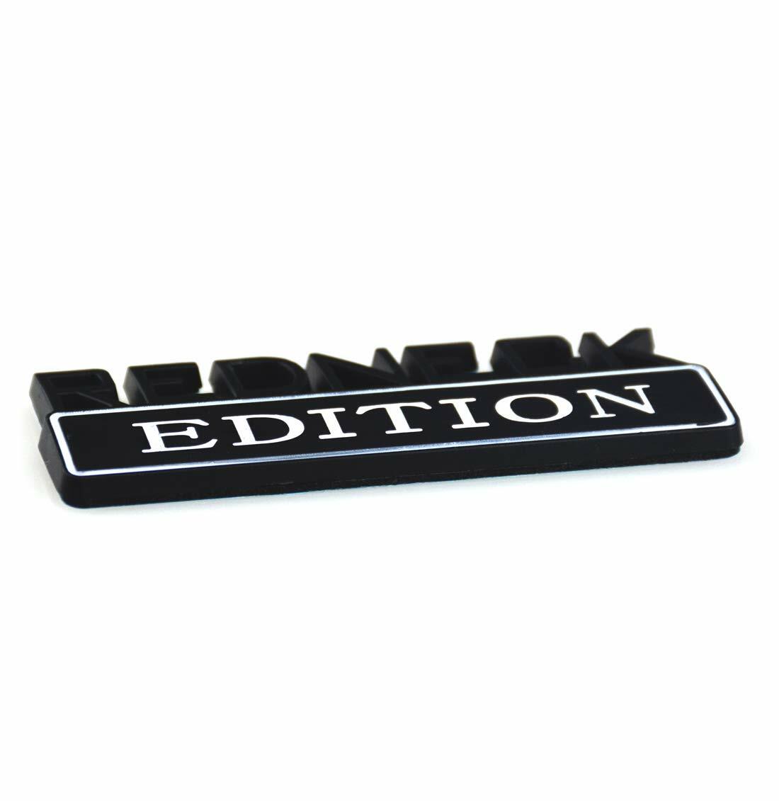2 Pack Redneck Edition Exterior Emblem Decal Black White for F-150 F250 F350