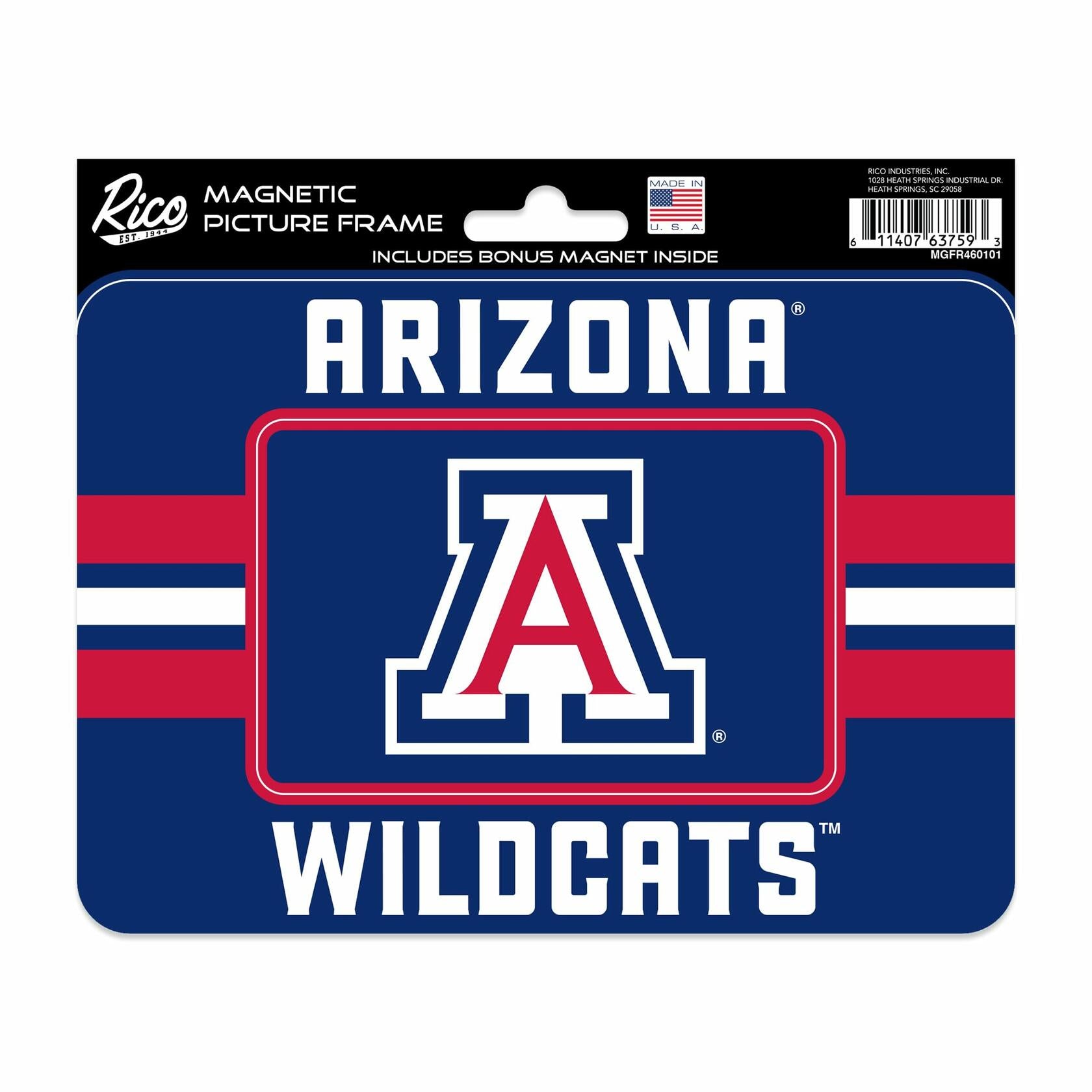 Rico Industries NCAA Arizona Wildcats Magnetic Picture Frame & Magnet 5x6.75"