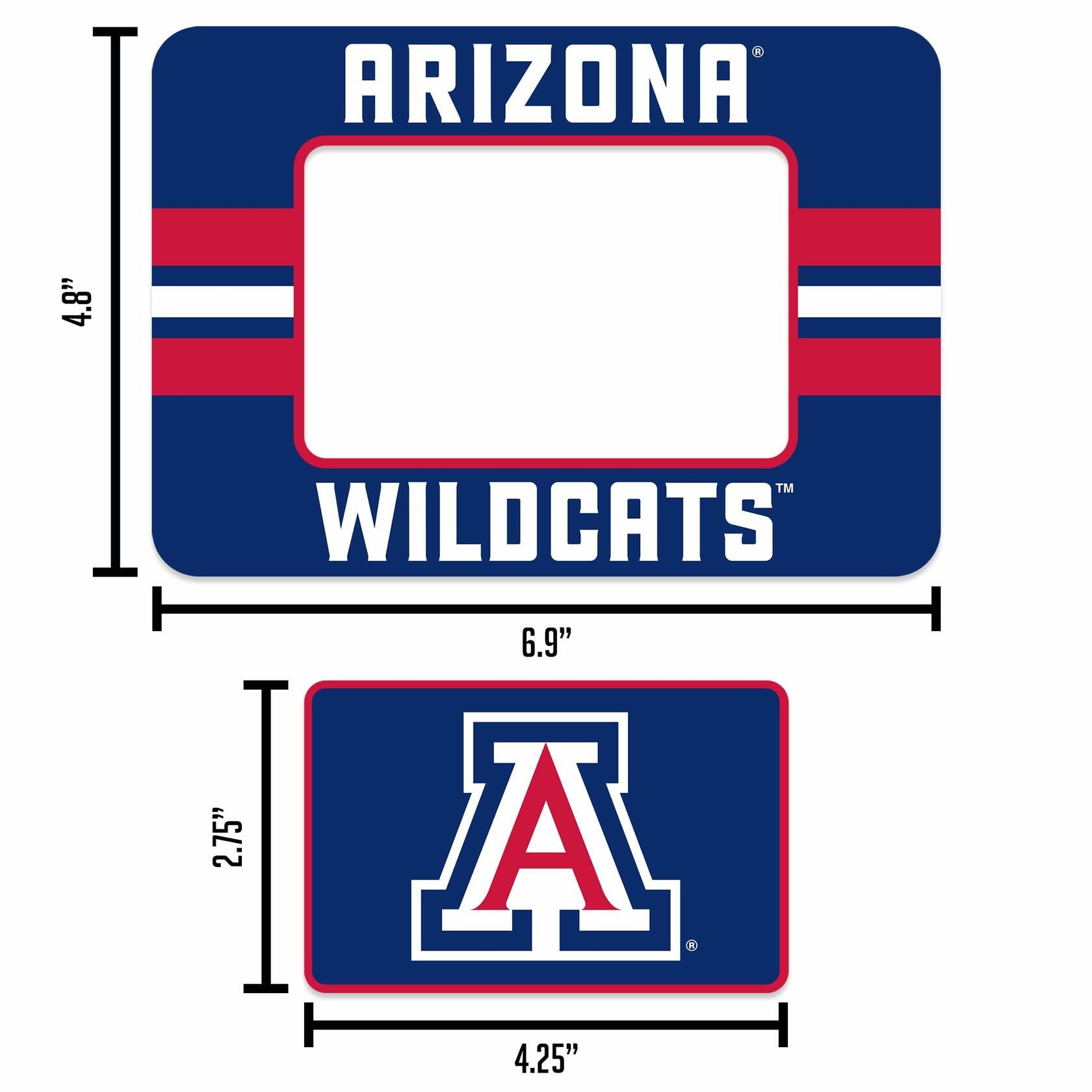 Rico Industries NCAA Arizona Wildcats Magnetic Picture Frame & Magnet 5x6.75"