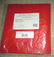 Covers For The Home Deluxe Elastic Edged Vinyl Fitted Table Cover Red Large