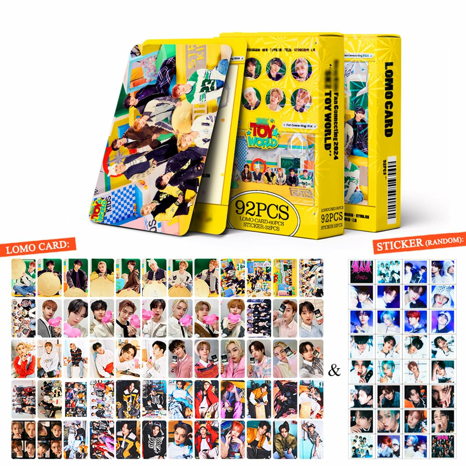 Takyitong StrayKids Photocards 92PCS Fan Connecting 2024 TOY WORLD Kpop