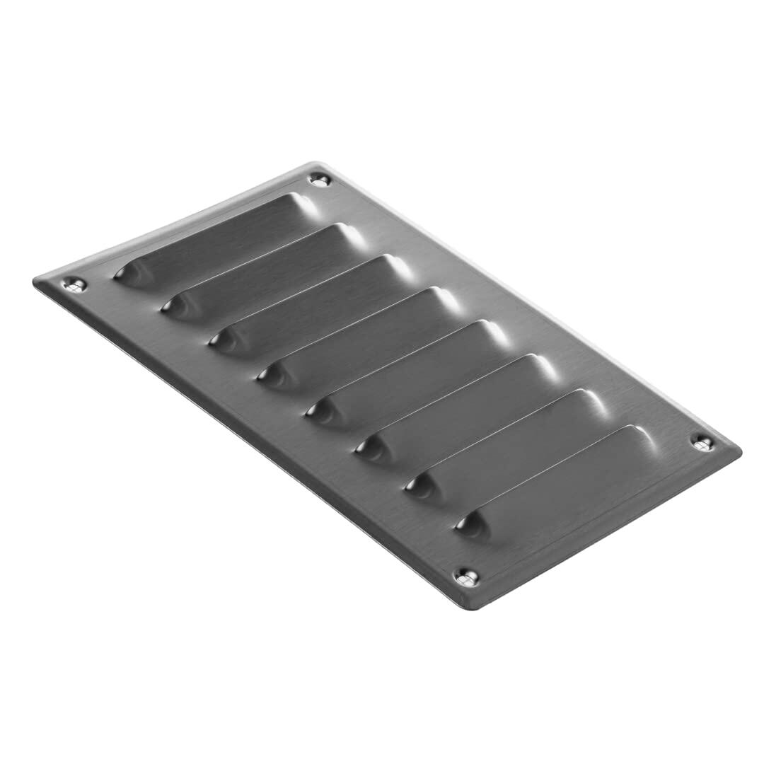 EUROPLAST Stainless Steel 4x6 Duct Vent Cover with Screen Mesh Metal