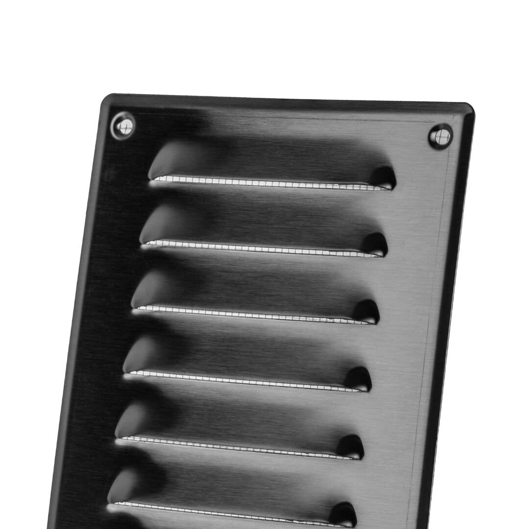 EUROPLAST Stainless Steel 4x6 Duct Vent Cover with Screen Mesh Metal