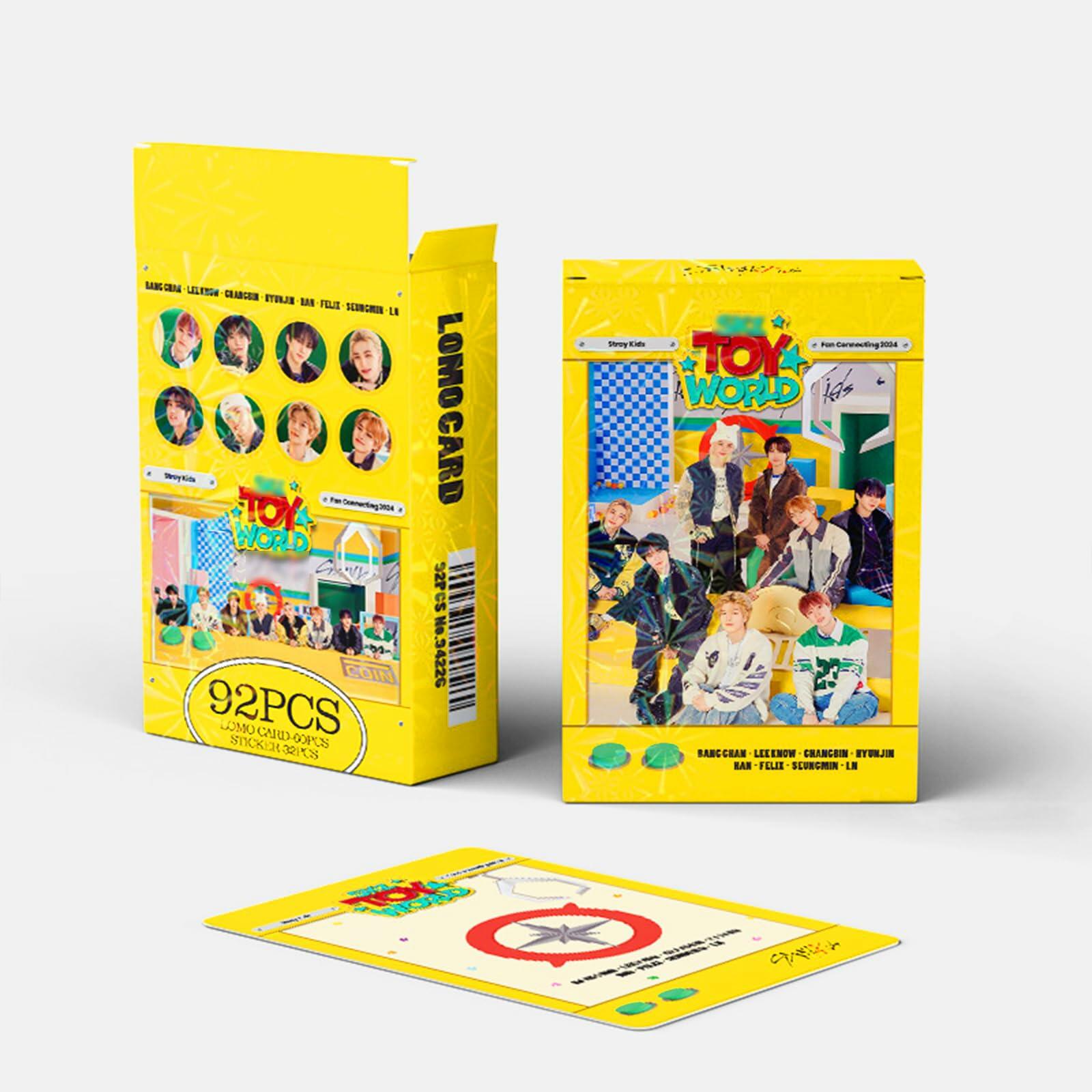 Takyitong StrayKids Photocards 92PCS Fan Connecting 2024 TOY WORLD Kpop