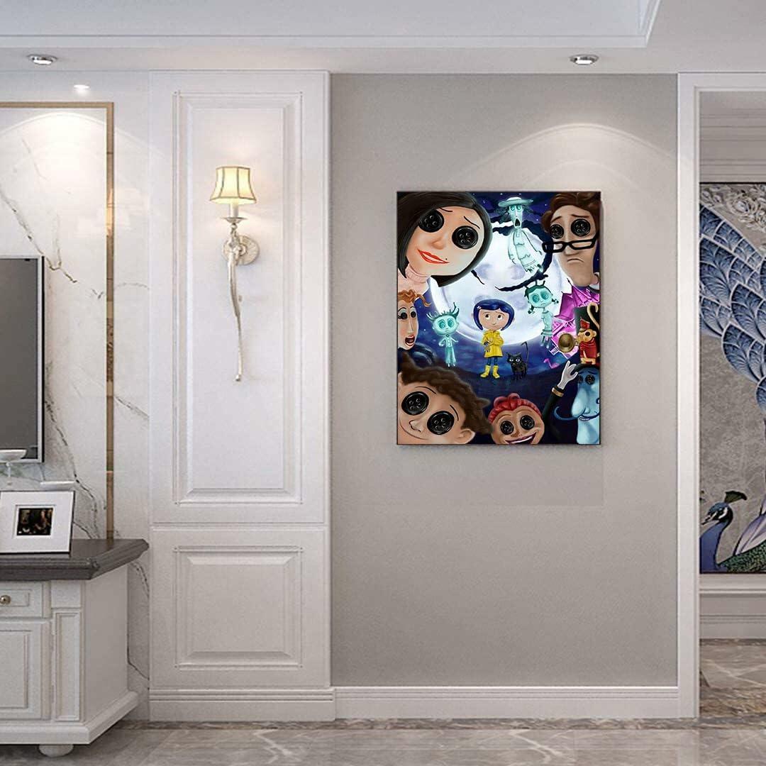 Ckruwot 5D Coraline Diamond Art Kits for Adults DIY Full Round Diamond