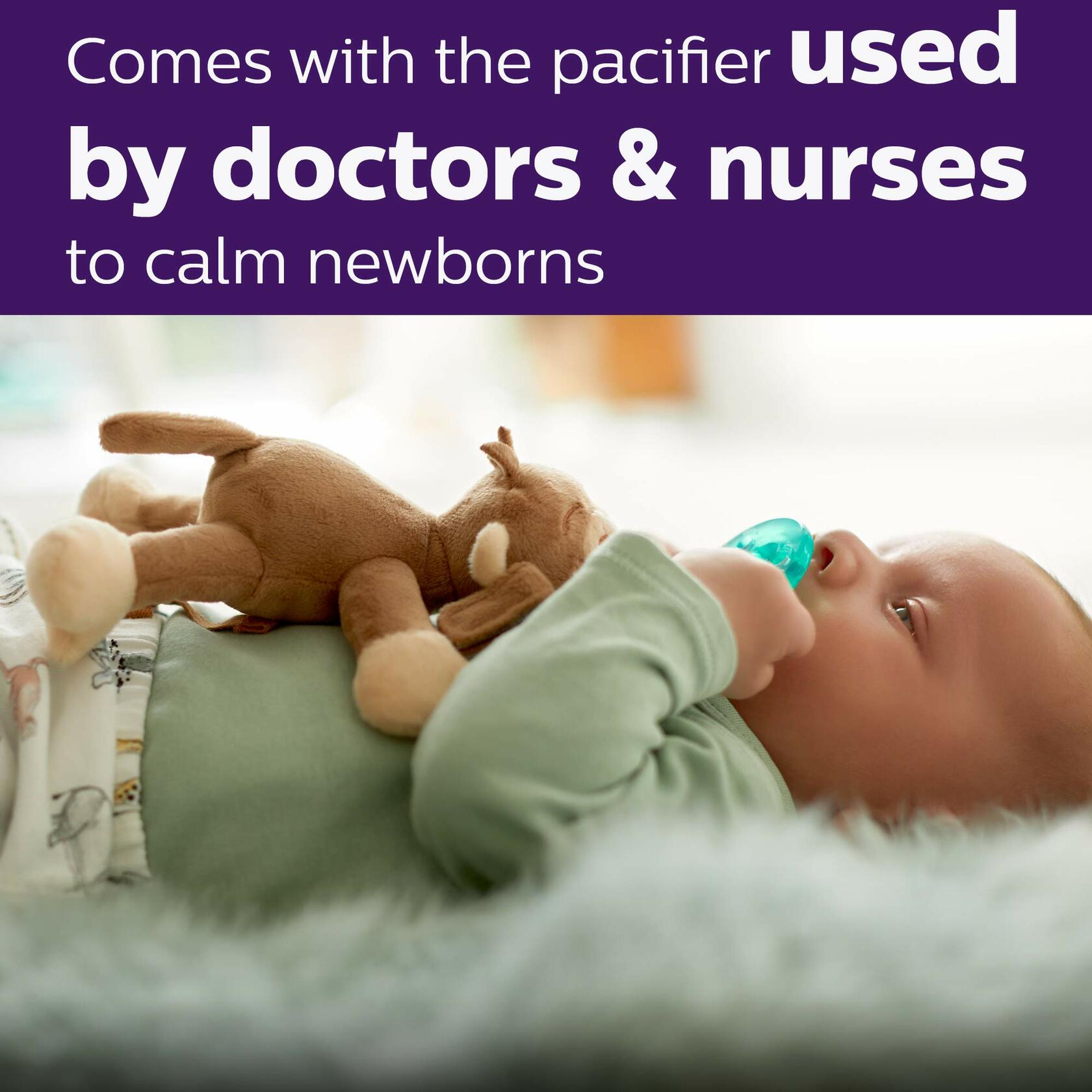 Philips AVENT Soothie Snuggle Pacifier Holder Detachable 0m+ Monkey SCF347/02