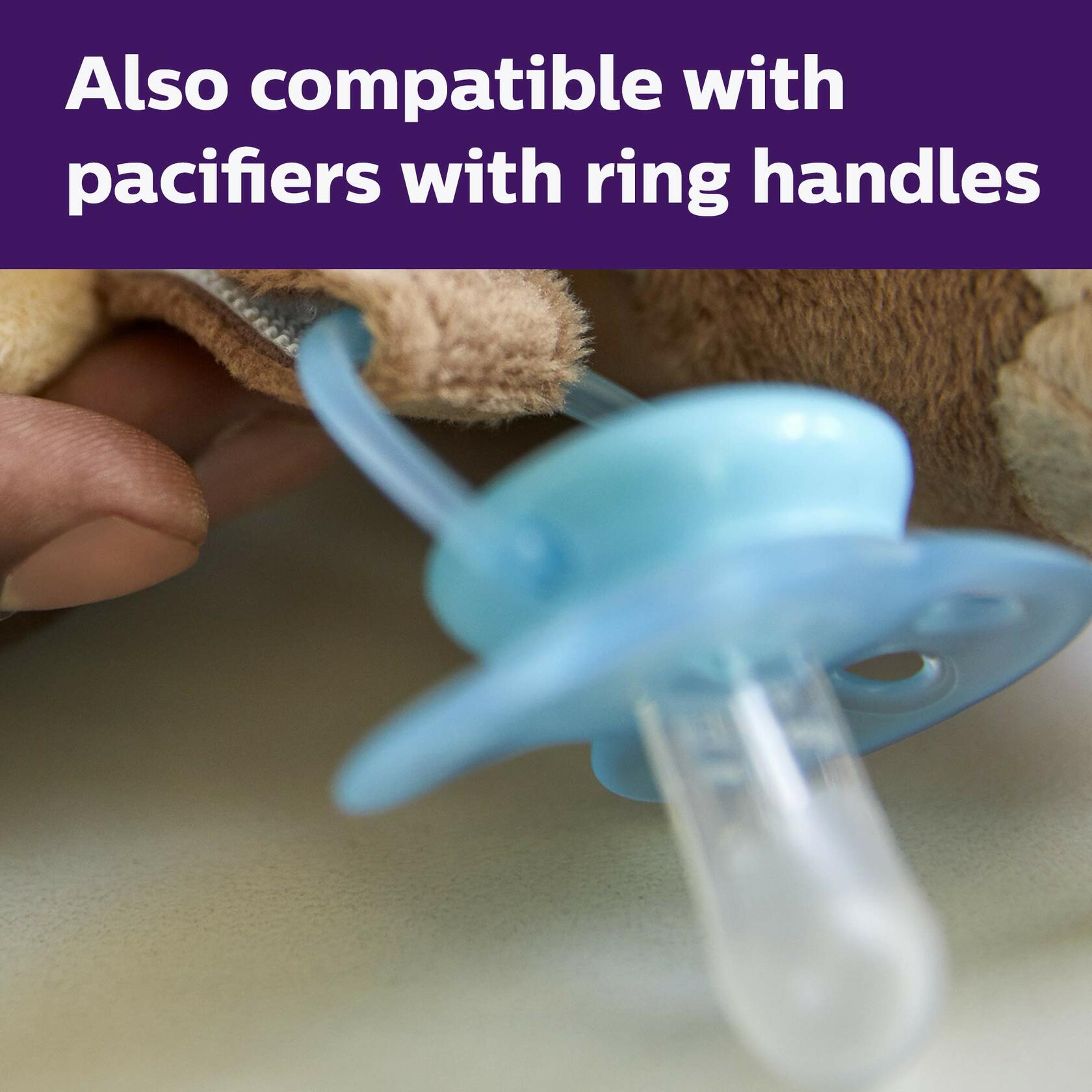 Philips AVENT Soothie Snuggle Pacifier Holder Detachable 0m+ Monkey SCF347/02