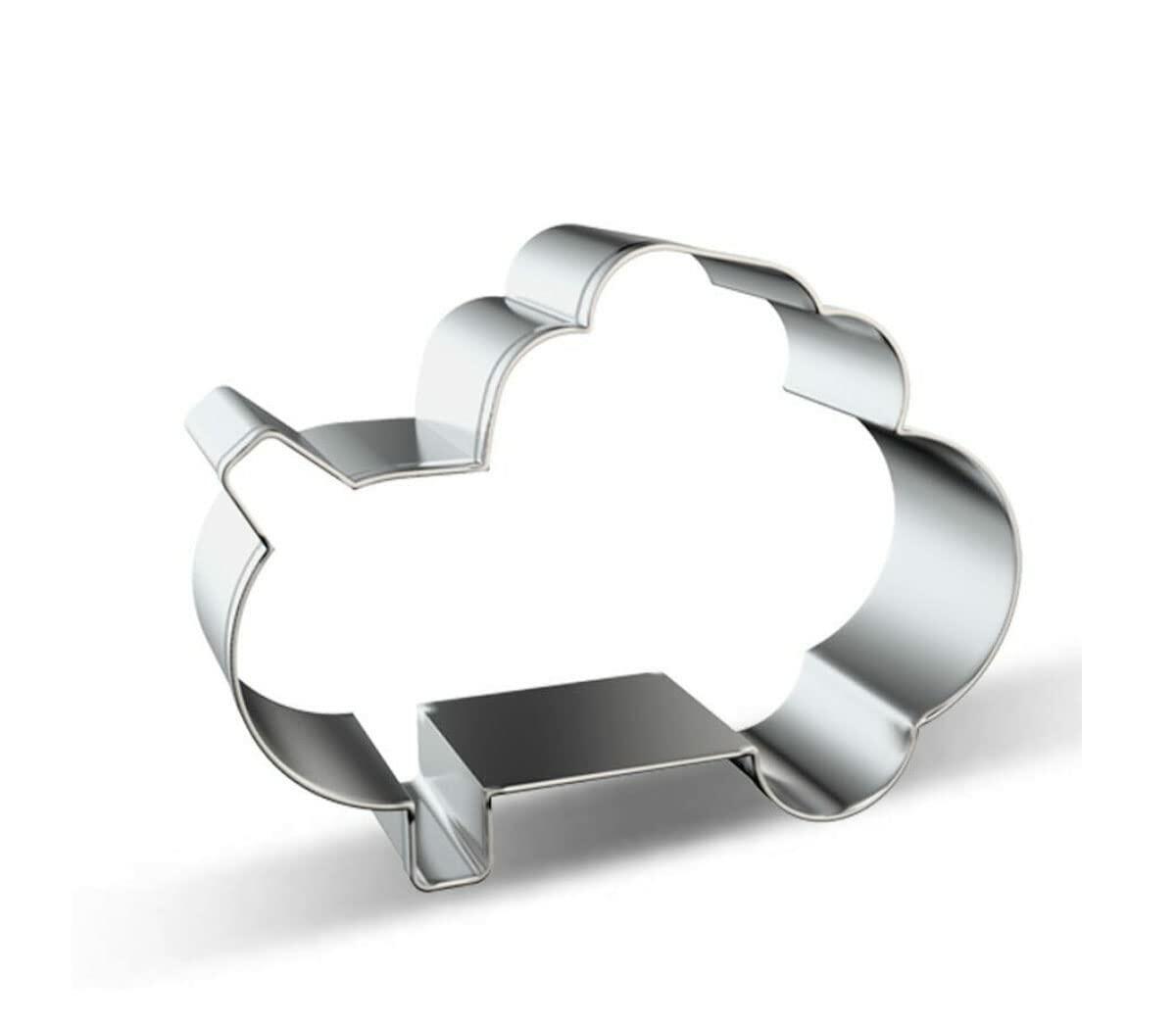 WJSYSHOP Air Compressor Shape Cookie Cutter Stainless Steel Silver