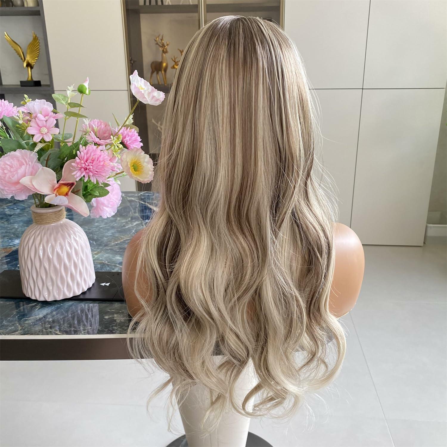 Carkira Ash Platinum Blonde 13x6 Lace Front Wig Loose Wave 20in