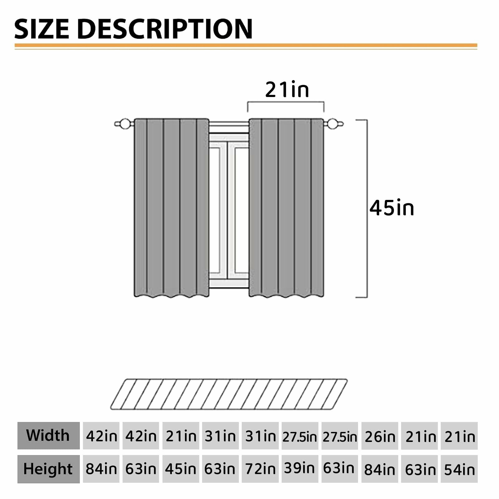 Lnepty Kids Alphabet ABC Curtains Woodland Animal Nursery 2pcs 42x45