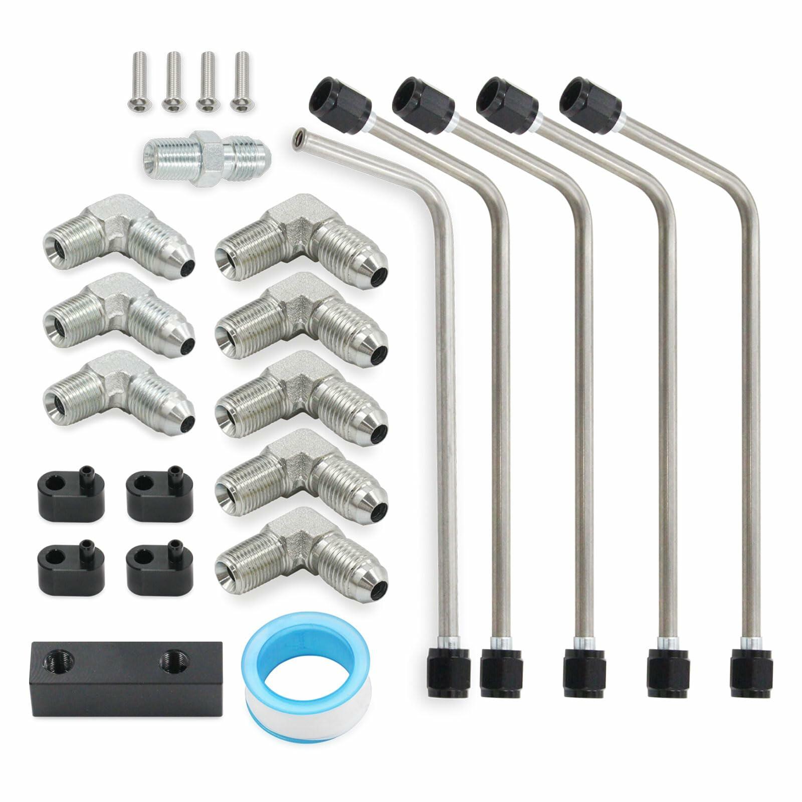 Qzojcoi LS Steam Vent Kit Radiator Port Compatible LS1 LS2 LS3 LS6 LS7 LS9 LSX