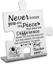 FOKCBOCM Preschool Teacher Appreciation Gift Plaque Silver DX154