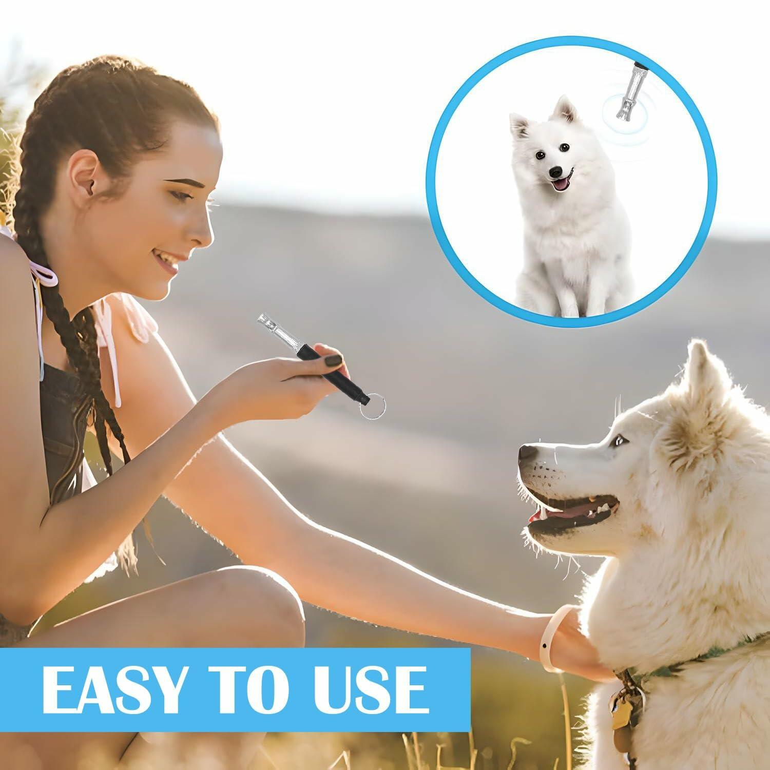 Sbomiaort Dog Training Set Whistle Clicker w/Lanyard Puppy Training