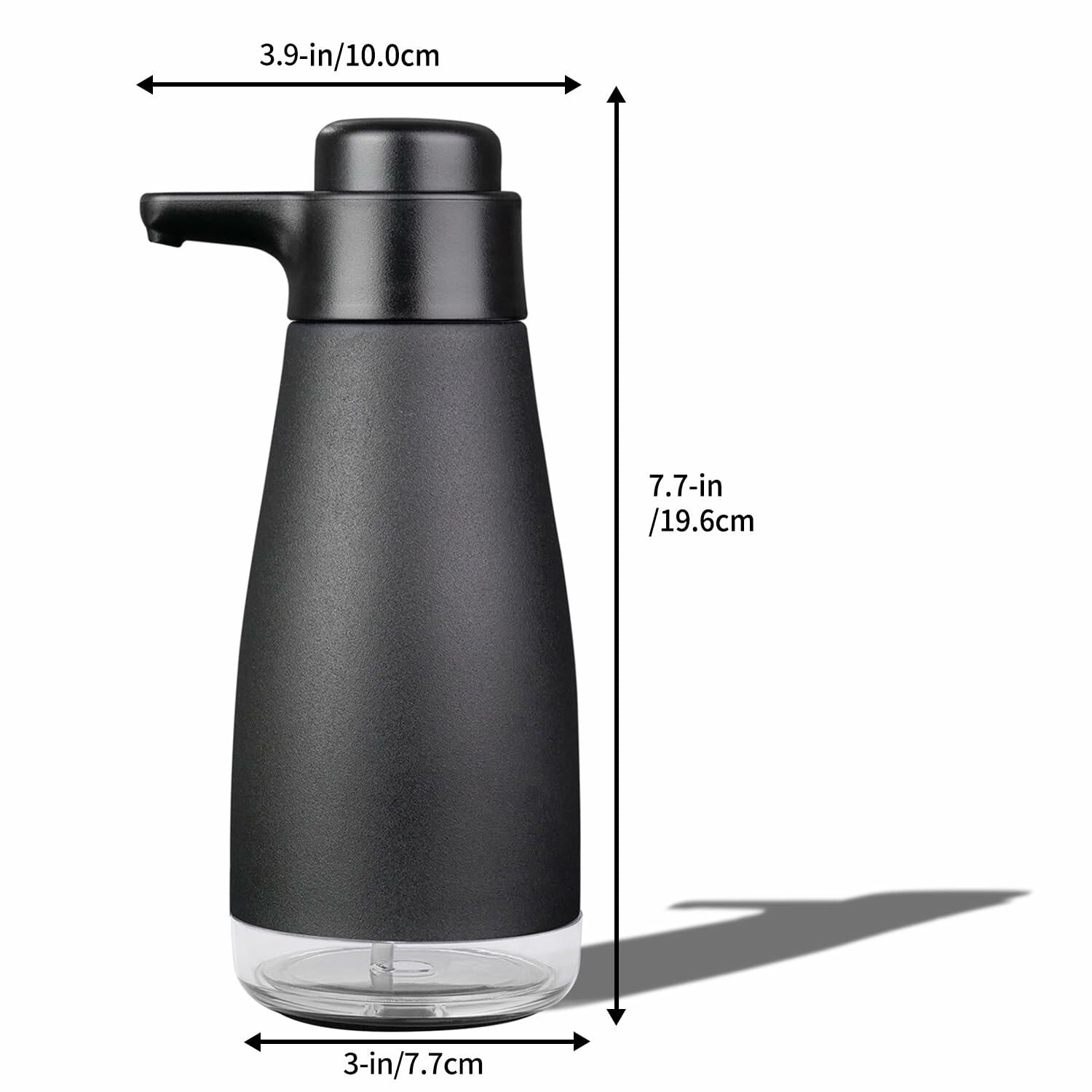 AIKE 15fl.oz Liquid Soap Dispenser for Dish and Hand Soap Matte Black