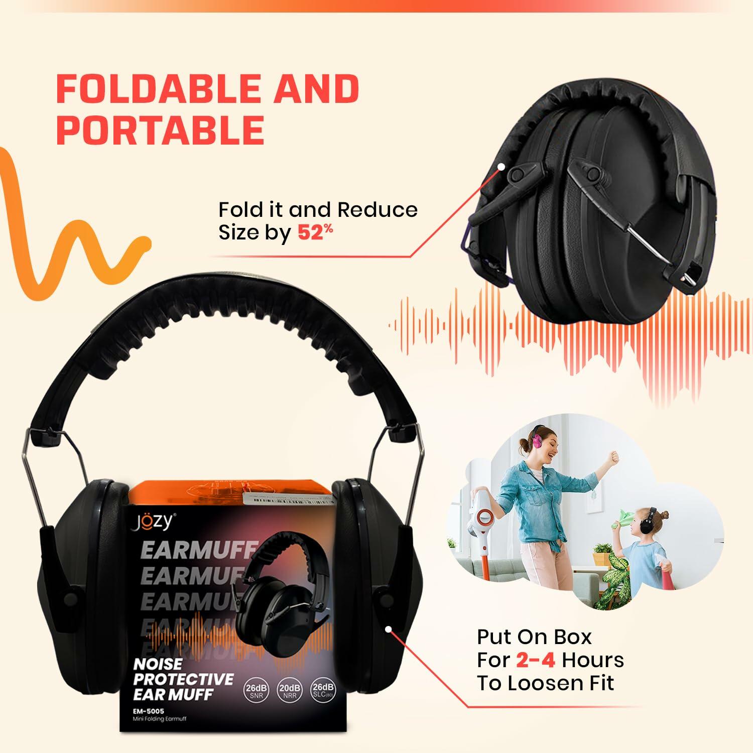 Jozy Noise Canceling Headphones for Kids SNR 26dB Ear Protection Orange